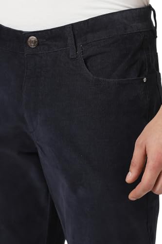 Van Heusen Men's Slim Casual Pants (VSTFUTRPA12616_Navy