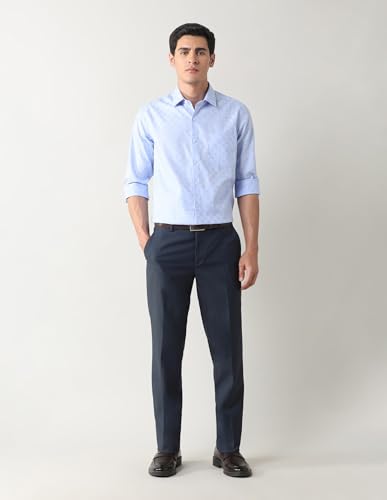Arrow Men's Slim Fit Shirt (ARAJSH0221_Blue