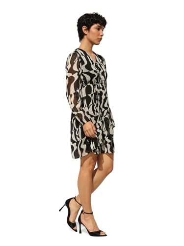 ONLY Women's Fit and Flare Black Dress