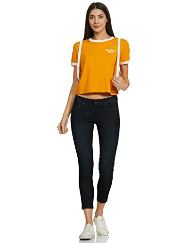 Pepe Jeans Women's Mid Rise Skinny Fit Jeans