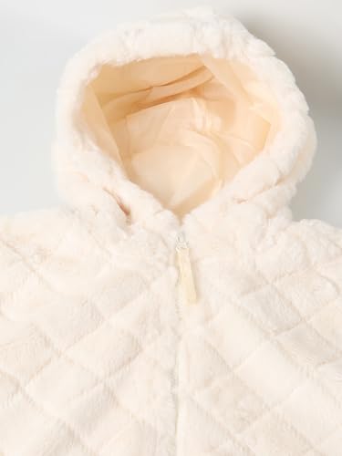 Max Girl's A-Line Coat (W25EJKT04B_Off White