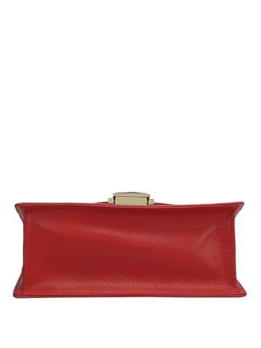 Da Milano Genuine Leather Red Shoulder Bag (00588C) (Small)