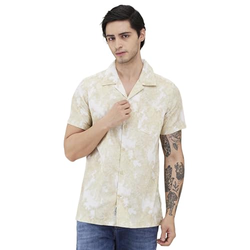 Being Human Green Regular Fit Regular Collar Men's Shirt Clothing
