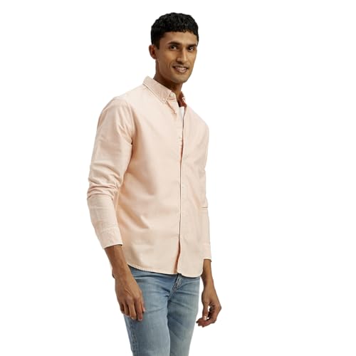 Levi's Men's Solid Dyed Slim Fit Shirt Orange
