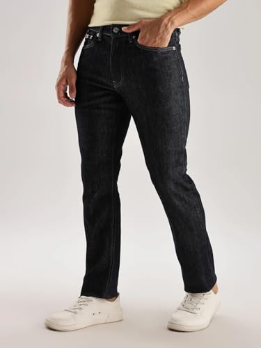 Rinse-Wash Slim Fit Mid Rise Jeans