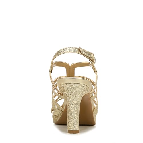 Naturalizer Women's, Baylor Dress Sandal, Gold Glitter, 11 Wide