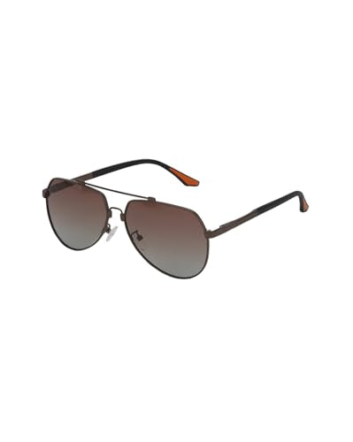 Carlton London Brown Toned with Polarised Lens Aviator Sunglass for mens