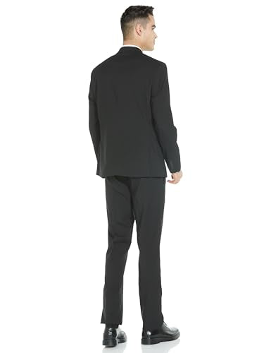 Arrow MenTailored fit Polyester Solid Notch Lapel Collar Suit(ARADSU0004_Black_40)