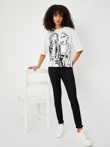 Max Women Solid Jeggings(Black_XXL)