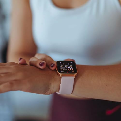 Ice-Watch - ICE fit 1.0 Rose-gold Nude AMOLED - Rose-gold connected watch with silicone strap - 024305 (1.78 inch)