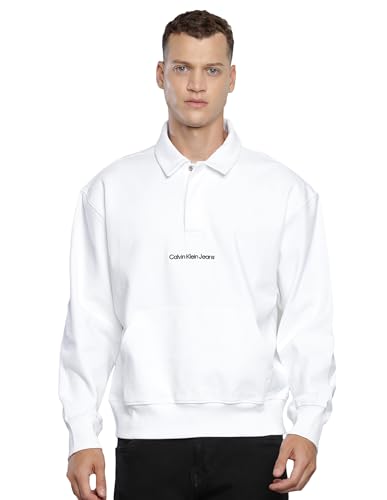 Calvin Klein Mens White Color Sweatshirt (XL)