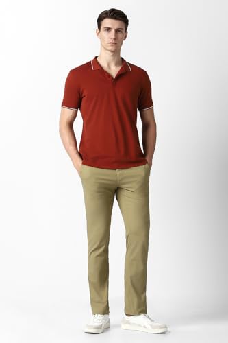 Van Heusen Casual Pants for Mens | Premium Cotton Blend Stretch | Slim Fit
