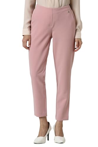 Van Heusen Women's Regular Casual Pants (VWTFFRGFF60995_Pink