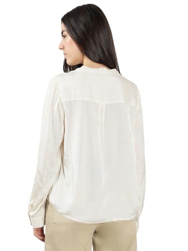 VERO MODA Women's Regular Fit Beige Top