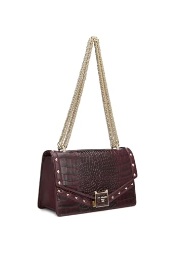 Da Milano Genuine Leather Maroon Shoulder Bag (00588C) (Small)