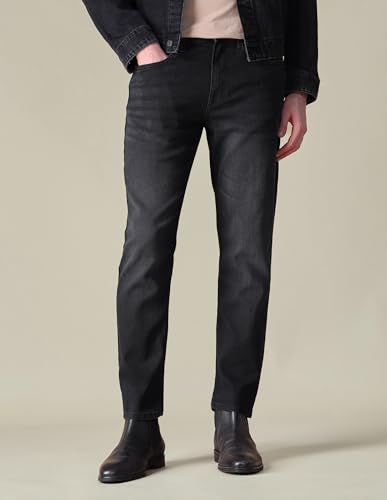 U.S. Polo Assn. Denim Co. Men's Comfort Cropped Fit Black Jeans (UDJENOE3053_Black_36)