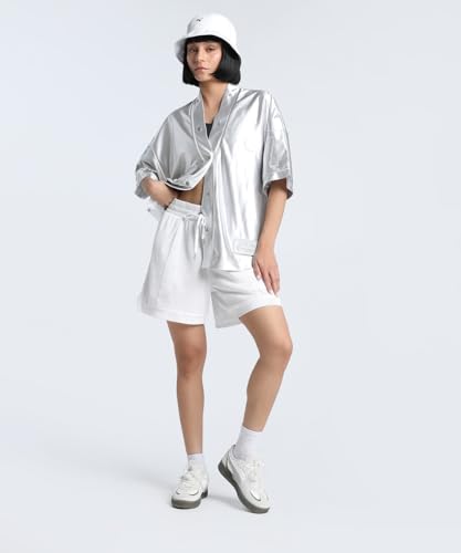 Puma Women's Oversized Fit Tees (630799_Feather Gray