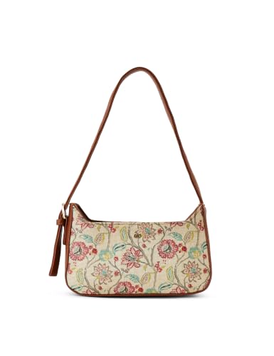 Symbol Premium Women's Shoulder Bag crafted from Poly Canvas and PU | Stylish Handbag | Ladies Purse (SP-AW26-CARL-SBAG-02_Tan)