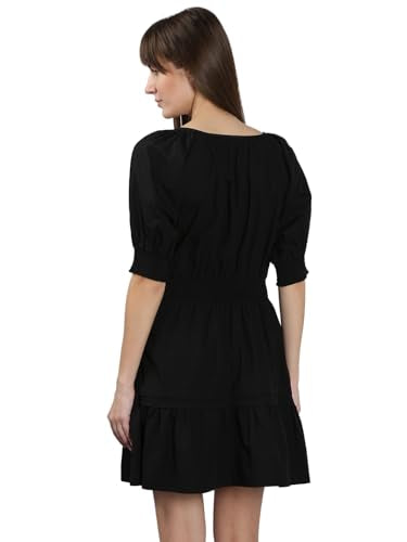 VERO MODA Women A-Line Black Dress