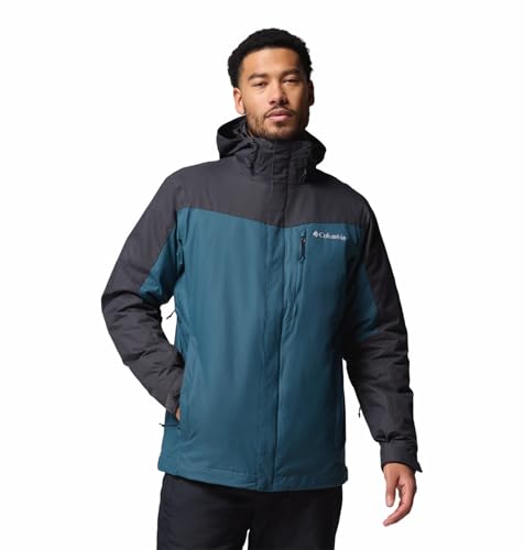 Columbia Men Teal OmniHeat Reflective Whirlibird V Interchangeable Jacket, L