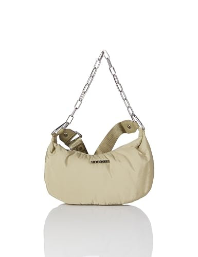 Steve Madden Womens Steve Madden Zoeyy-n Nylon Moon Shape Bag With Chain Steve Madden ZOEYY-N Nylon Moon Shape Bag With Chain, Olive, One Size, Steve Madden Zoeyy-n Nylon Moon Shape Bag With Chain