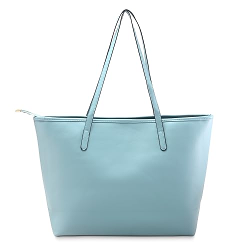 Fastrack Textured Blue Tote Bag For Women