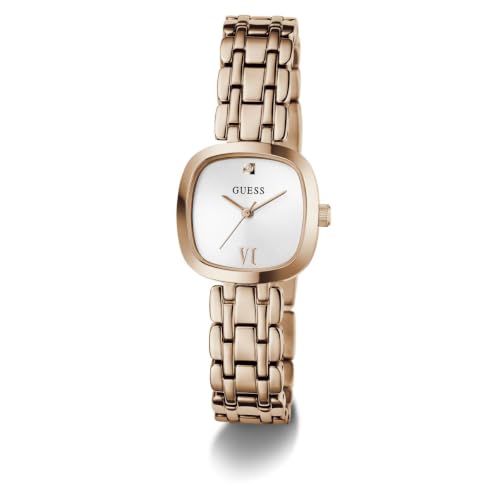 GUESS Square 25mm White Dial Analog Women Watch - GW1098L4