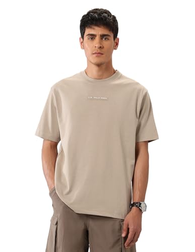 U.S. POLO ASSN. Denim Co. Men's Oversized Fit Pure Cotton T-Shirt