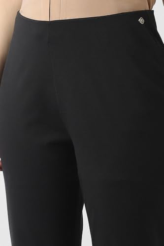 Women Black Solid Formal Trousers