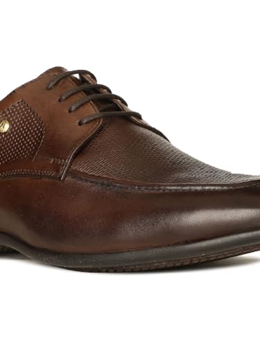 Hush Puppies Mens LOFFLER Derby E Brown Uniform Dress Shoe - 10 UK (8244825)