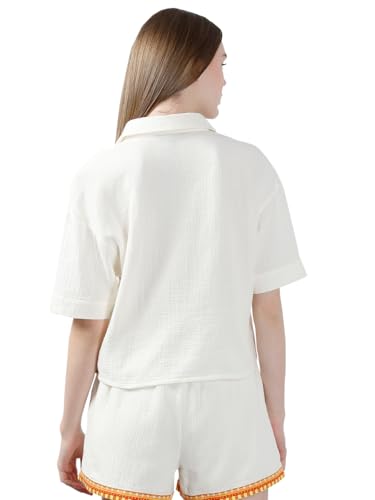 VERO MODA Women's Regular Fit White Shirt