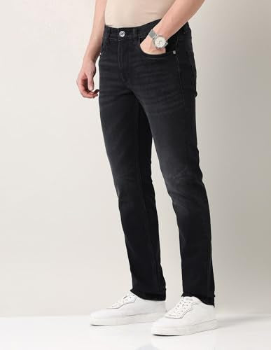 Arvind Grey Slim Fit Mid Rise Jeans