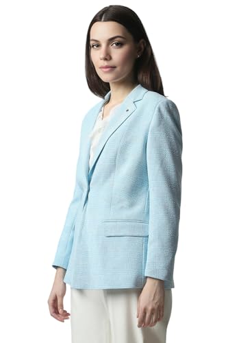 Van Heusen Women's Blazer (VWBZFRGHH54101_Blue