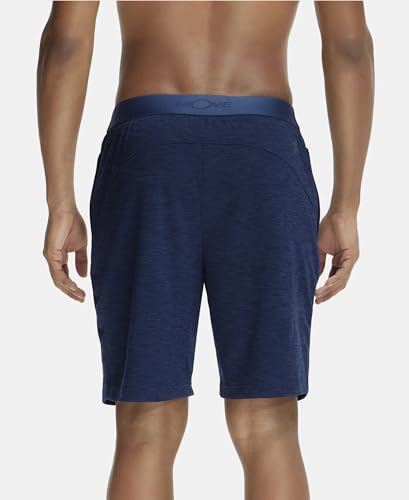 Jockey Men's Straight Fit Shorts with Side Zipper Pockets MV23_Navy_L