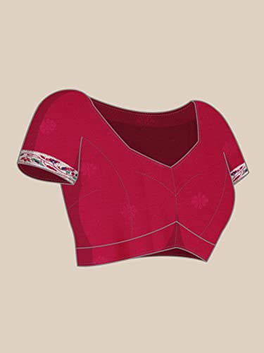 Pandadi Saree Women's Paithani Paithani Silk Saree With Blouse Piece (371PS21_Rani)