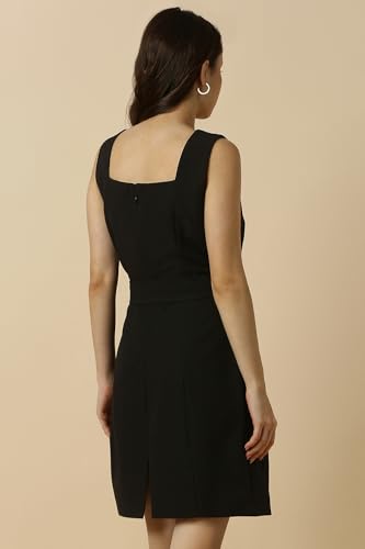 Allen Solly Women Black Solid Formal Dress