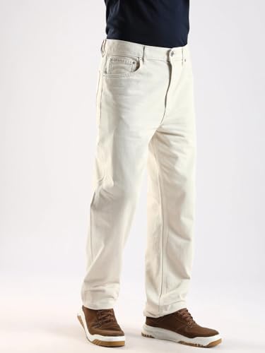 Calvin Klein Jeans Men's Tapered Jeans (4RD714G0R6_Washed Bone