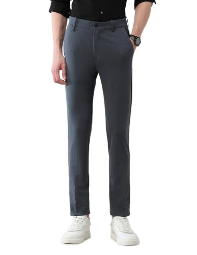 Arrow New York Men's Slim Pants (ANAJTR2330_Grey