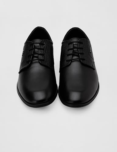 LC9752E Men's Leather Shoes I COMFORTABLEI Stylish Formal Shoes for Men's Office & Business_LC9752EBLACK_44EU/10UK