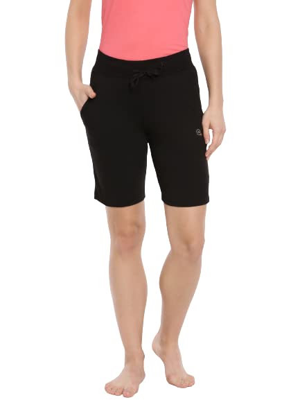 Macrowoman W-Series Comfort Shorts for Women|Cotton Blend|Pack of: 1 Black