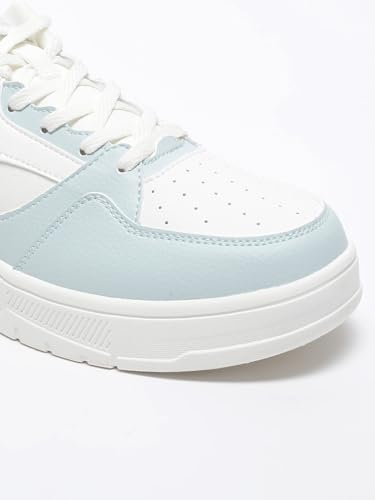 XTEP Canvas White,Green Classic Sneakers for Women Euro- 36