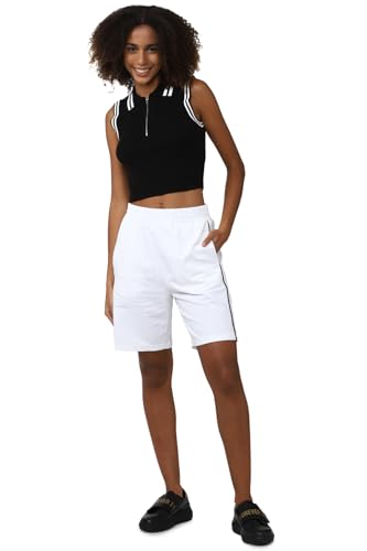 FOREVER 21 women's Boyfriend Shorts (598021_White