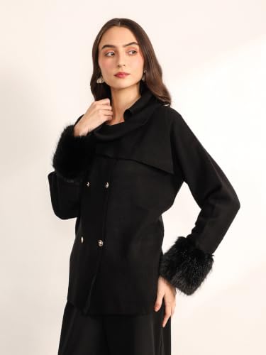 Kazo Women's Rim Jacket With Removable Cuff (Black XL)