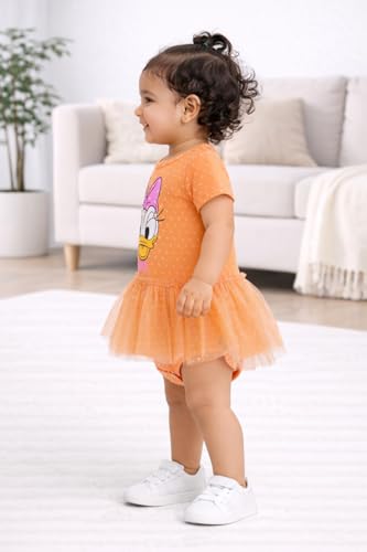 BODYCARE Girls Peach Romper in Soft Cotton, Sleeveless Design with Stylish Details, Comfortable and Trendy Outfit, Summer Days, and Casual Wear