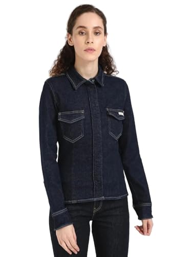 Solid Slim Fit Cotton Shirt