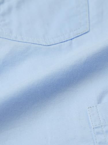 The Souled Store Paperbag Pants: Ice Blue Girls Drawstringed Casual Cotton Trousers (2-8 Yrs)