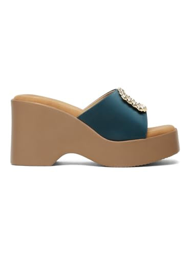 Flat n Heels Womens Blue Pumps FnH 3121-BLU