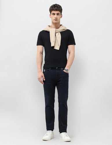 U.S. Polo Assn. Denim Co. Men's Brandon Slim Tapered Fit Blue Jeans (UDJEN2032_Dark Blue_40)