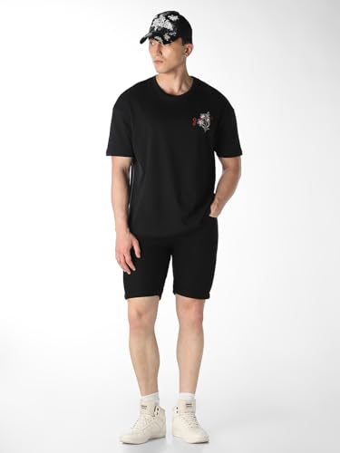 Jack & Jones 5 Pocket Black Denim Shorts