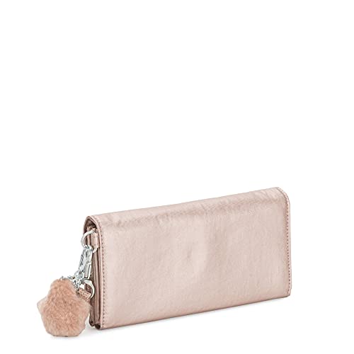 Kipling Rubi Large Wristlet Wallet, Quartz Metallic, Compact
